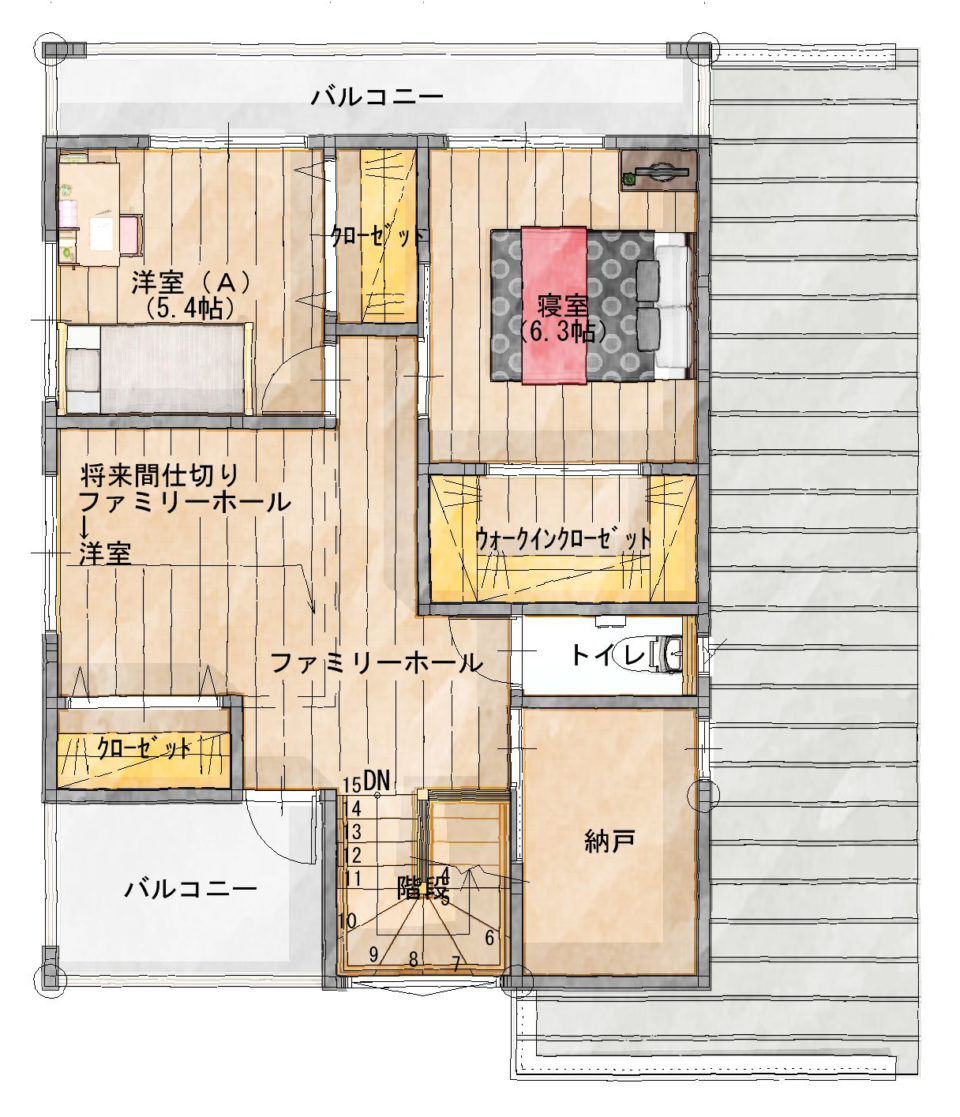 アイランドキッチンとldk隣のウッドデッキで家族が集う家 シティハウス産業株式会社