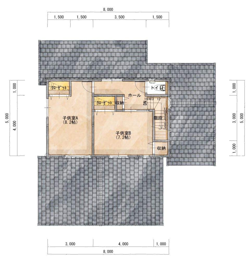 平屋プラスα(2階)で便利な暮らしを追求した家 - 2階 40㎡(12.1坪)(C)シティハウス産業株式会社